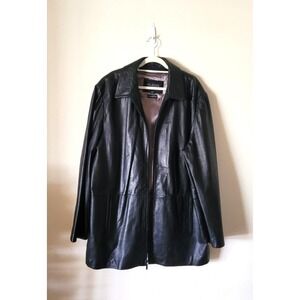 WILSON LEATHER Pelle Studio Men Jacket Coat XLT Vintage Retro Y2K Biker